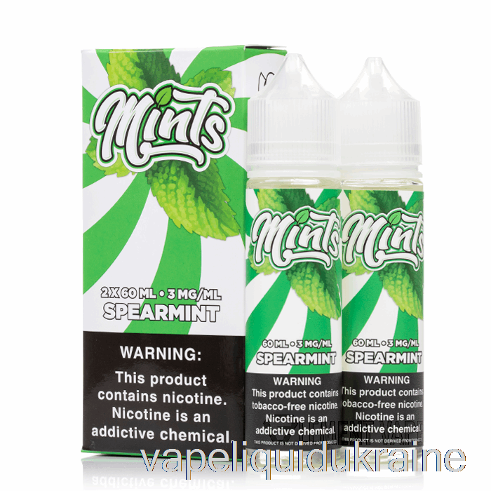 Vape Liquid Ukraine Spearmint - Mints Vape Co - 120mL 6mg